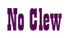 Rendering "No Clew" using Bill Board