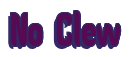 Rendering "No Clew" using Callimarker