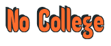 Rendering "No College" using Callimarker