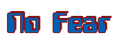 Rendering "No Fear" using Computer Font