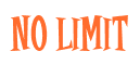 Rendering "No Limit" using Cooper Latin