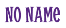 Rendering "No Name" using Cooper Latin