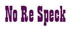 Rendering "No Re Speck" using Bill Board