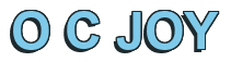 Rendering "O C JOY" using Arial Bold