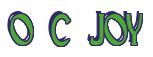 Rendering "O C JOY" using Deco