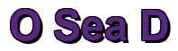 Rendering "O Sea D" using Arial Bold