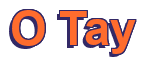 Rendering "O Tay" using Arial Bold