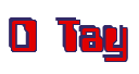 Rendering "O Tay" using Computer Font