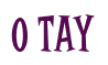 Rendering "O Tay" using Cooper Latin