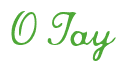 Rendering "O Tay" using Commercial Script