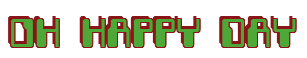 Rendering "OH HAPPY DAY" using Computer Font