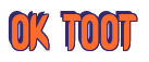 Rendering "OK TOOT" using Callimarker