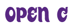 Rendering "OPEN C" using Candy Store