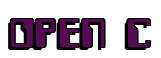 Rendering "OPEN C" using Computer Font