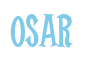 Rendering "OSAR" using Cooper Latin