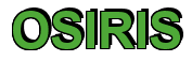 Rendering "OSIRIS" using Arial Bold