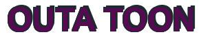 Rendering "OUTA TOON" using Arial Bold