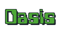 Rendering "Oasis" using Computer Font
