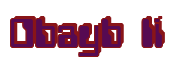 Rendering "Obayb Ii" using Computer Font