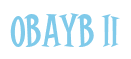 Rendering "Obayb Ii" using Cooper Latin