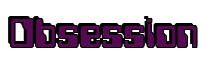 Rendering "Obsession" using Computer Font
