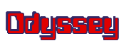 Rendering "Odyssey" using Computer Font