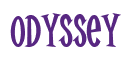 Rendering "Odyssey" using Cooper Latin