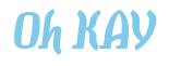 Rendering "Oh KAY" using Color Bar