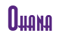 Rendering "Ohana" using Asia