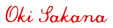 Rendering "Oki Sakana" using Commercial Script