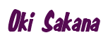 Rendering "Oki Sakana" using Big Nib