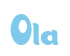 Rendering "Ola" using Candy Store