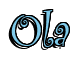 Rendering "Ola" using Curlz