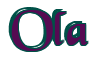 Rendering "Ola" using Black Chancery