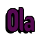 Rendering "Ola" using Callimarker
