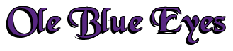 Rendering "Ole Blue Eyes" using Black Chancery