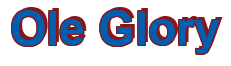 Rendering "Ole Glory" using Arial Bold