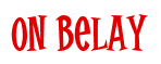 Rendering "On Belay" using Cooper Latin