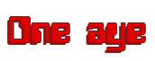 Rendering "One aye" using Computer Font