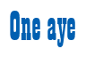 Rendering "One aye" using Bill Board