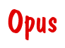Rendering "Opus" using Dom Casual