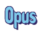 Rendering "Opus" using Callimarker