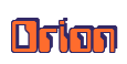 Rendering "Orion" using Computer Font