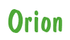 Rendering "Orion" using Dom Casual