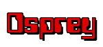 Rendering "Osprey" using Computer Font