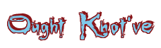 Rendering "Ought Knot've" using Buffied