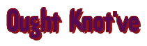 Rendering "Ought Knot've" using Callimarker