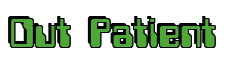 Rendering "Out Patient" using Computer Font