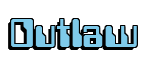 Rendering "Outlaw" using Computer Font