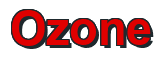 Rendering "Ozone" using Arial Bold
